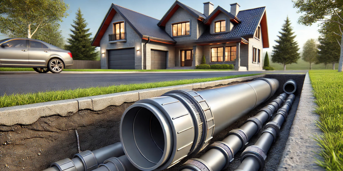 Țevi PVC și fitinguri PVC pentru construcția sistemelor de canalizare exterioare și interioare.