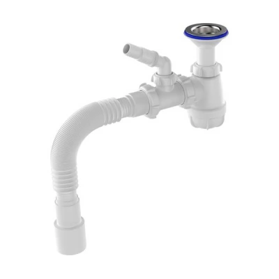 Sifon p/u chiuveta 1 1/2"x40 cu extensie p/u masina de spalat 