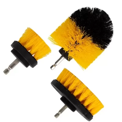Set de perii 2"/ 3,5"/ 4" pentru masina de gaurit coada hexagonala pentru curatare