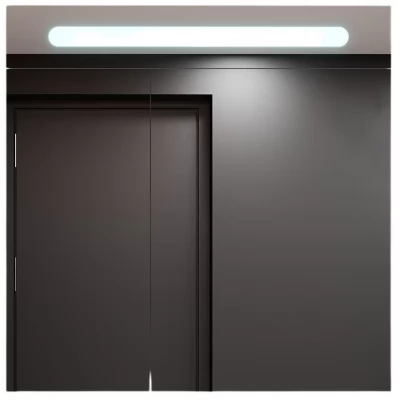 Dulap-oglindă pentru baie Bayro Portis LED 800x800 alb