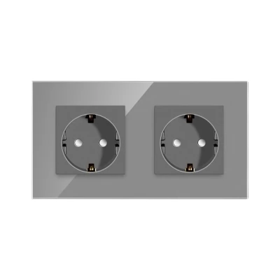 Priza GRI, dubla, 16A/86x157mm / Caligate-thumb-2