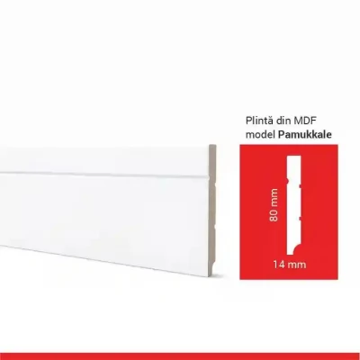 Plinta MDF Pamukkale 8cm*14mm*244cm (12buc)