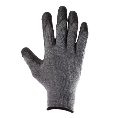 Manusi din poliester gri,acoperire spuma-thumb-3