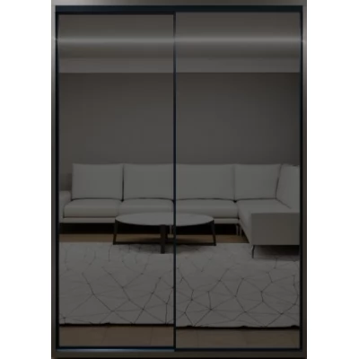 Dulap glisant Bayro Parma Graphite 1600x2250x600 antracit