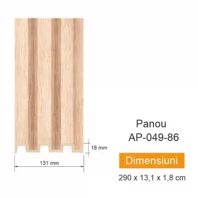 Panou de perete AP 049-86(131x18mm) 10buc