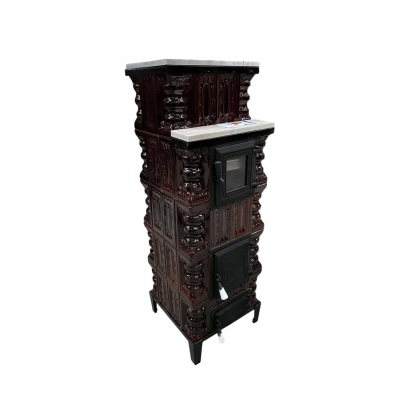 SOBA 5 Rinduri tip turn cu cuptor marmura maro