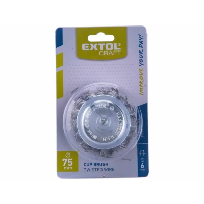 Perie cupa cu tija, 75 mm, 0,5 mm / tija 6 mm-thumb-2
