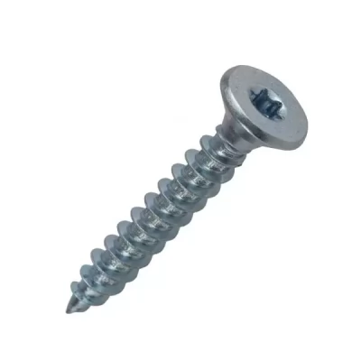 Surub 5,0x45 TX25 universal pentru lemn, zinc alb, 100buc.