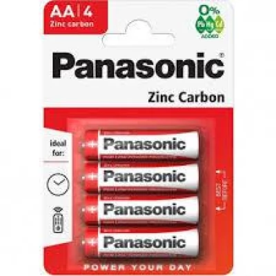 Battery Panasonic Zinc Carbon, AA (4buc)