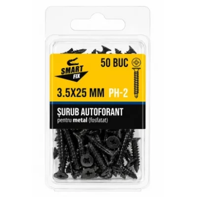 Surub 59SPF Autofor 3.5*25 Metal (fosf) Smartfx,50buc