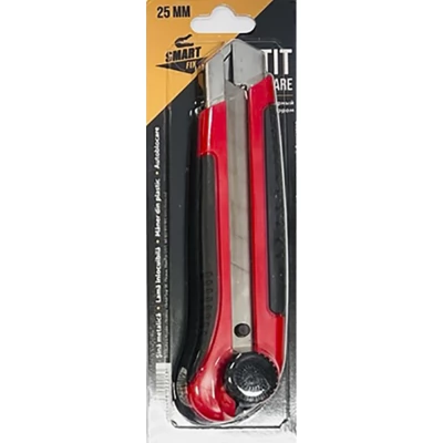 Cutit "Smartfix" 18mm sina metal, maner dublu-componență +10 lame
