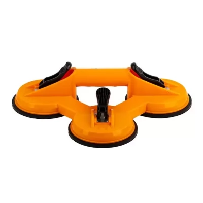 Dispozitiv cu trei ventuze p/u manipulat sticla_125 kg din plastic