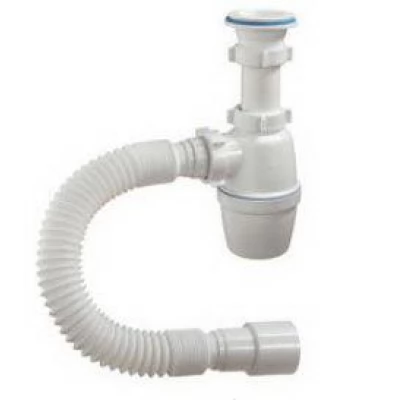 Sifon chiuveta tip"butelie" 1 1/2"x40 cu ven. si furtun gofrat 40/50