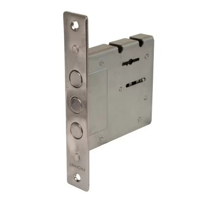 Broasca ingropata p/u usi de intrare,cheie cu aripa dubla, backset 60mm, 3 zavoare