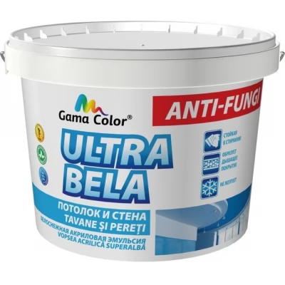 Vopsea acril. Ultra Bela Gama Color Super Alba 14 kg 