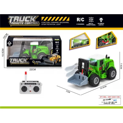 Excavator cu telecomandă, cu lumină, baterie verde 6182M