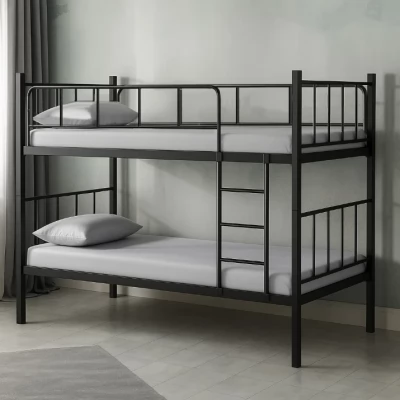 Pat supraetajat Evger R-90 90x200cm Black