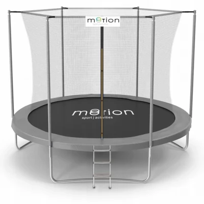 Trambulina JUMI 3.05m gri (set 2 cutii) plasa interna -thumb-1