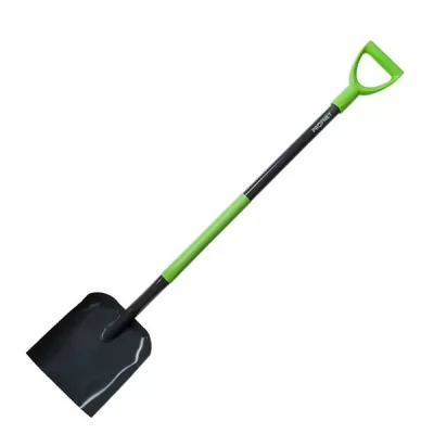 Lopata patrata 1 230mm pentru nisip cu maner din metal in forma de D