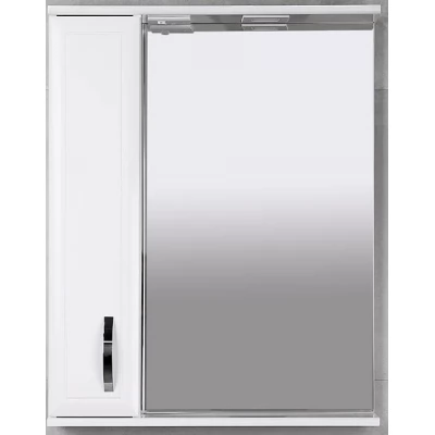 Dulap-oglindă pentru baie Bayro Allure 600x750 stâng alb mat