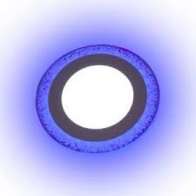 Spot LED DPL2 rotund incorporat 3+3W WHITE+BLUE