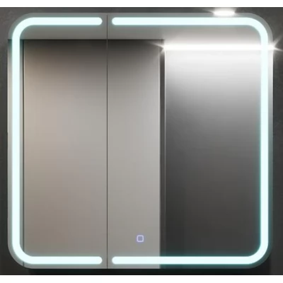 Dulap-oglindă pentru baie Bayro Sonata LED touch 800x760 alb