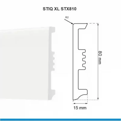 Plinta Stiq XL STX810 Alb (20pcs/box)