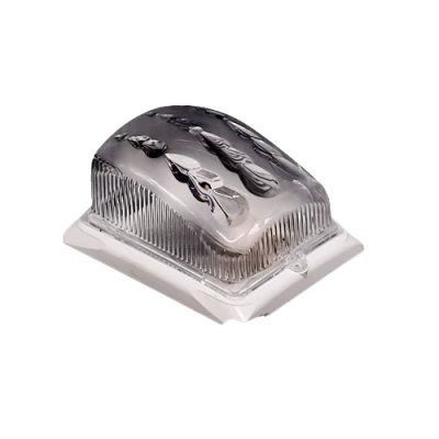 Corp de iluminat pentru bec LED 1xE27 patrat alb IP20 DAMLA ISILDAR