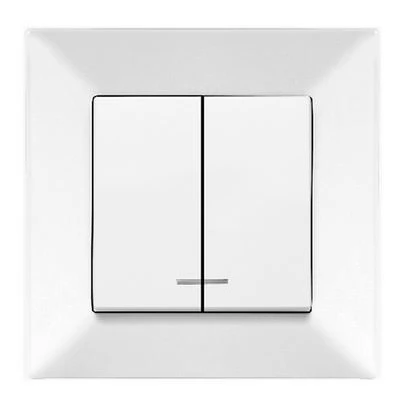  Meridian Intreruptor 2-cl cu luminita alb