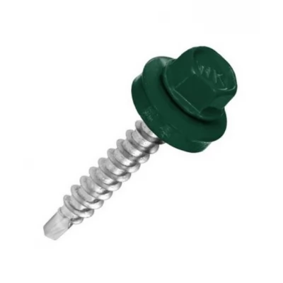 Surub autoforant p/u lemn RAL 6005, 4,8x35_20 buc.