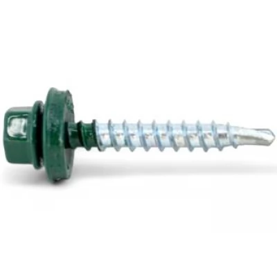 Surub autoforant p/u lemn RAL 6005, 4,8x35_20 buc.-thumb-2