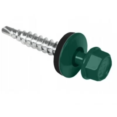 Surub autoforant p/u lemn RAL 6005, 4,8x35_20 buc.-thumb-3