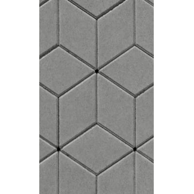 Pavaj vibropresat ROMB GRI 4cm (38buc/1m2) (480buc/1palet)-thumb-2