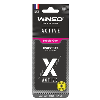 WINSO Car Air Frehener X Active Card Bubble Gum 533440