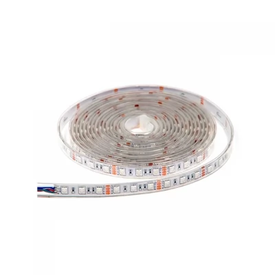 BANDA LED LR5-IP20 5050 SMD 14.4W/M 12V DC RGB ELMOS (Rola 5m)