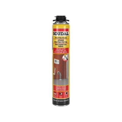 Soudal spuma de montare pt pistol PU Yellow 750ml
