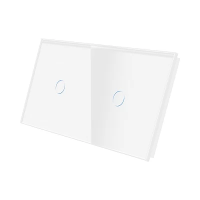 PANOU DIN STICLA touch ALB, 1 clapa + 1 clapa / 86x157mm / Caligate-thumb-2