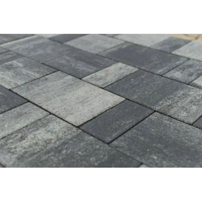 Pavaj vibropresat BRUC DOI (2) 4.5 cm COLORMIX M1 GRAFIT 20x10/20x20/30x20 14,4m2/pal-thumb-1