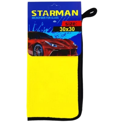 Laveta microfibra STAR MAN 30*30cm Galbena