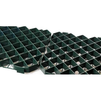Pavaj ecologic A15 (gratar PE p/u protectia gazonului) 39.5x39.5 cm H40 verde-thumb-2