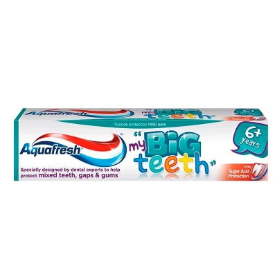 Aquafresh Big Teeth pasta de dinti 6 ani+ 50ml new