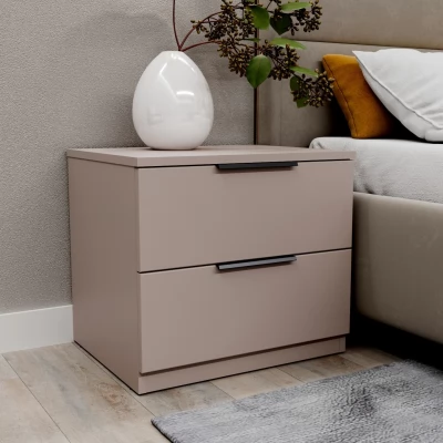 Noptiera Bayro Murano 550x500x450 gri piatra