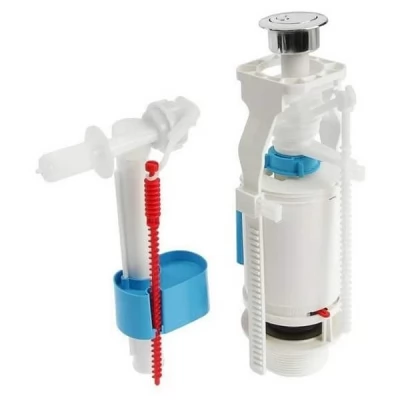 Mecanism de alimentare WC. 1/2 buton plastic dublu