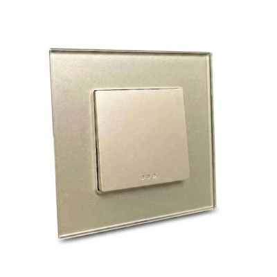 Intrerupator mecanic, GOLD, simplu, 1 clapa / 16A / Caligate
