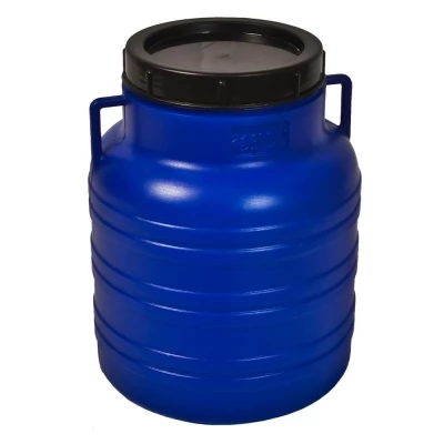 Bidon Plastic cu capac 35L albastru(H-0,45-W-0,34)