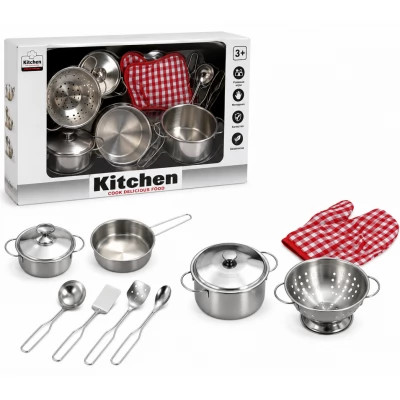 Set de tacamuri de jucarie din otel inoxidabil
