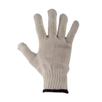 Manusi PVC albe bumbac fara puncte-thumb-2