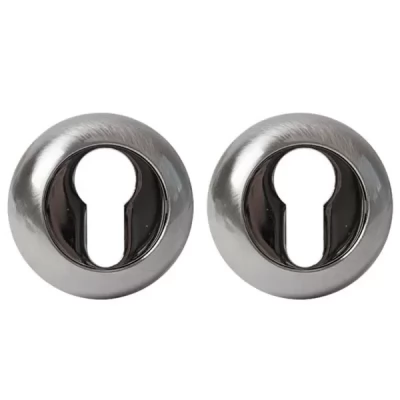 Rozeta pentru cilindru , rotunda, aluminiu, culoarea bronz antic