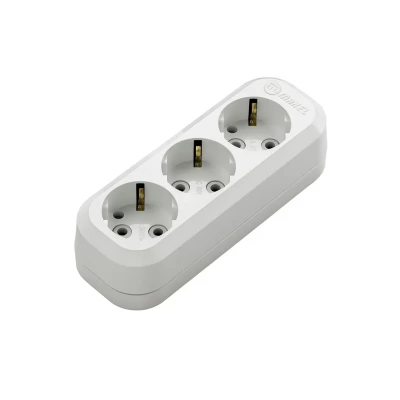 PRIZA EXTERIOARA 3 LOCURI CU PAMINTARE 16A 250V makel (60/15buc.)