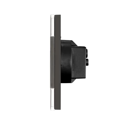 Priza NEGRU, dubla, 16A/86x157mm / Caligate-thumb-3